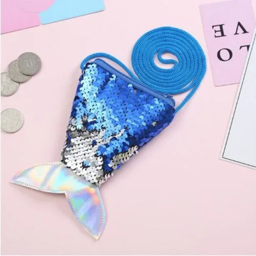 Girls Mermaid Tail Coin Purse