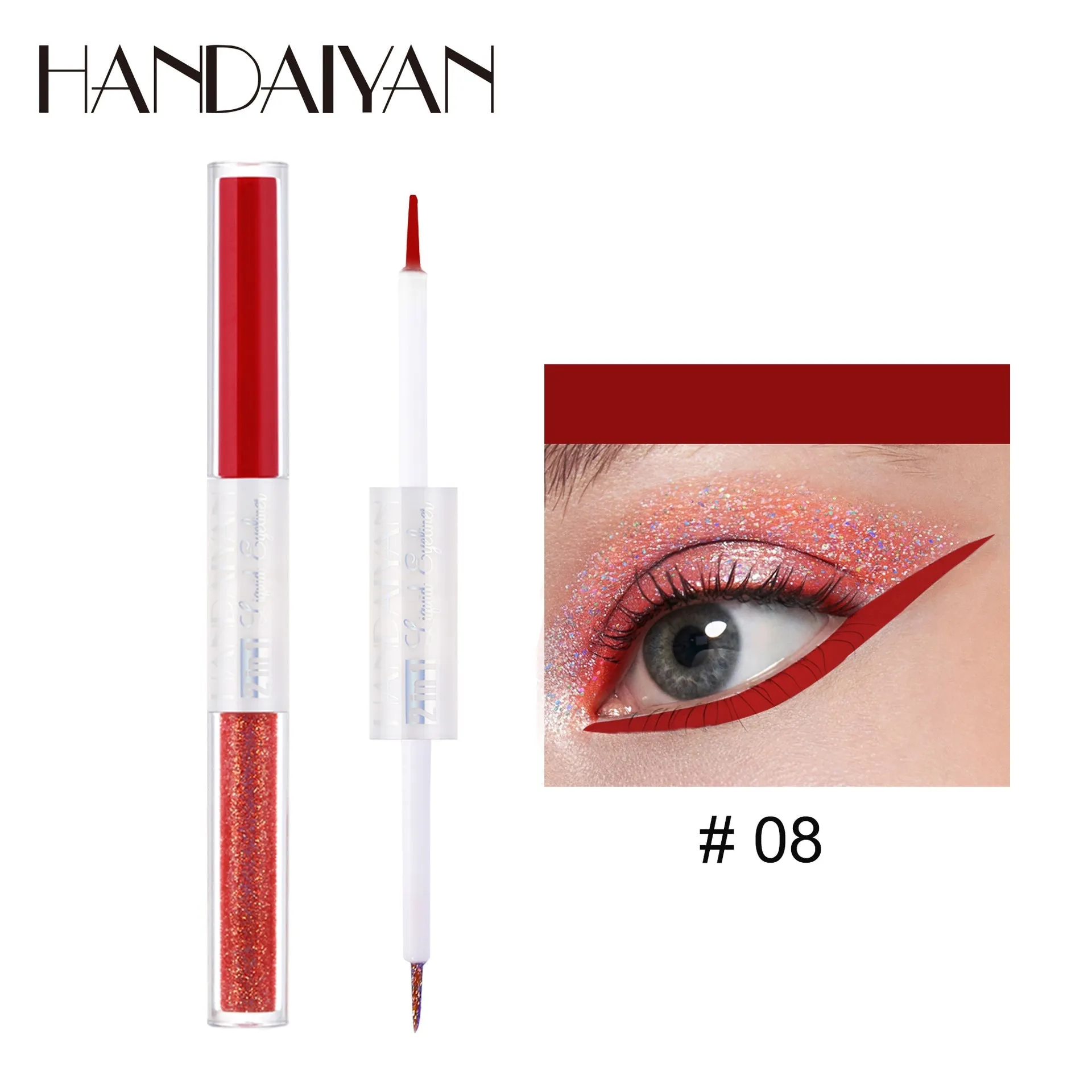 HANDAIYAN Matte Glitter Quick Dry Eye Liner Pen