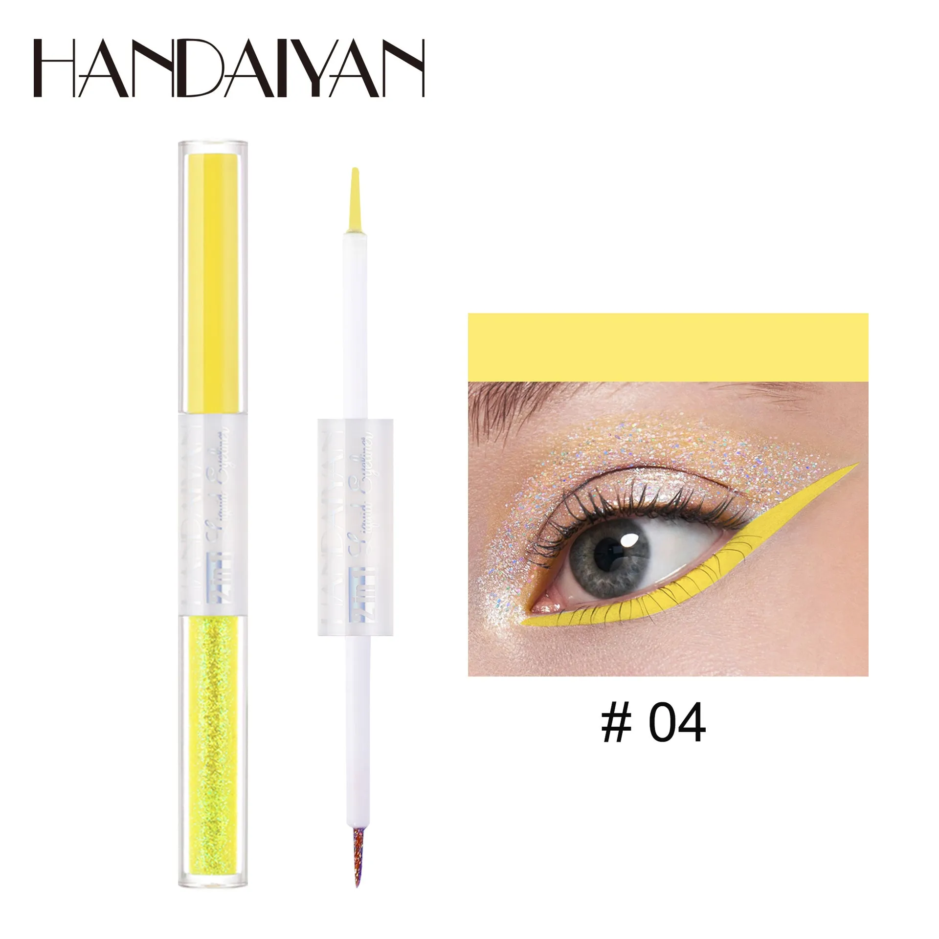 HANDAIYAN Matte Glitter Quick Dry Eye Liner Pen