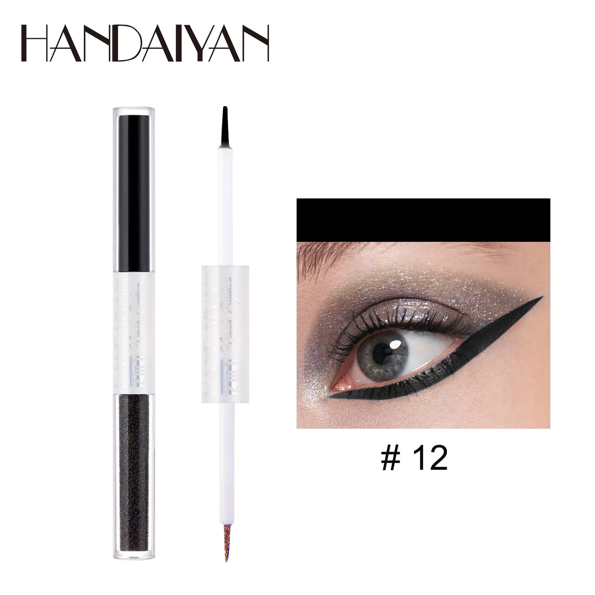 HANDAIYAN Matte Glitter Quick Dry Eye Liner Pen