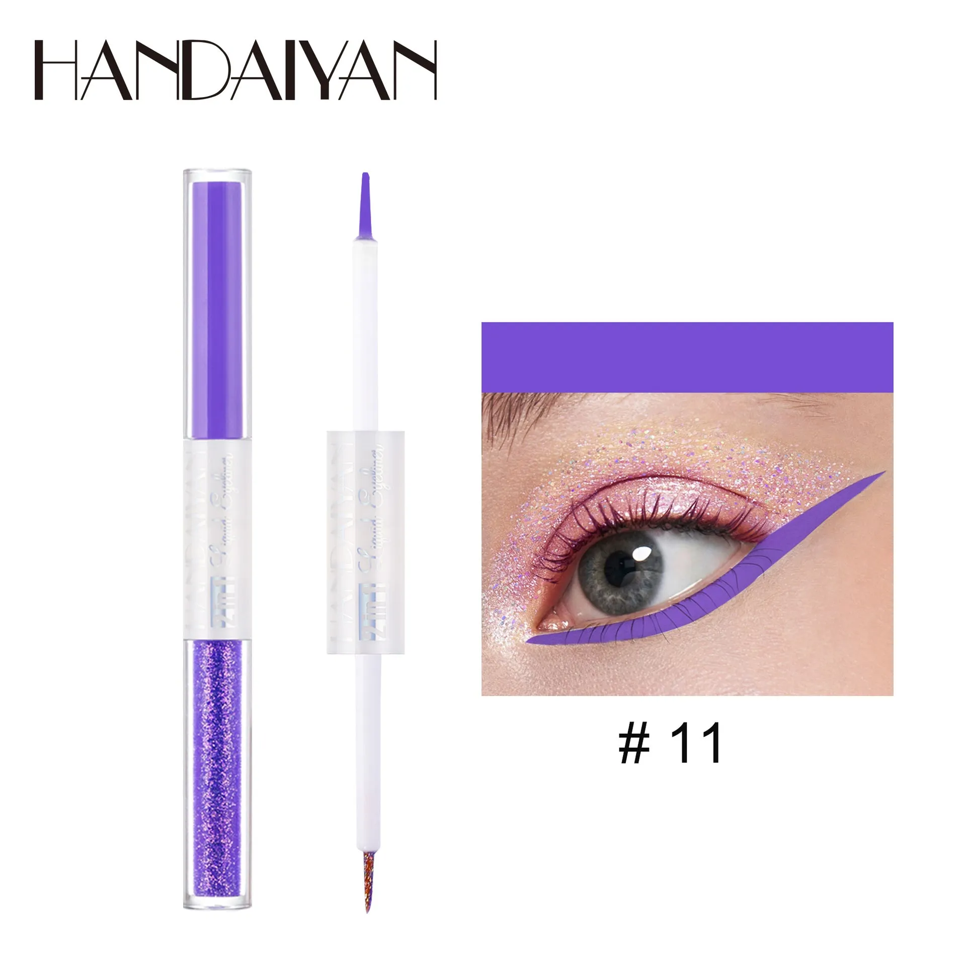 HANDAIYAN Matte Glitter Quick Dry Eye Liner Pen