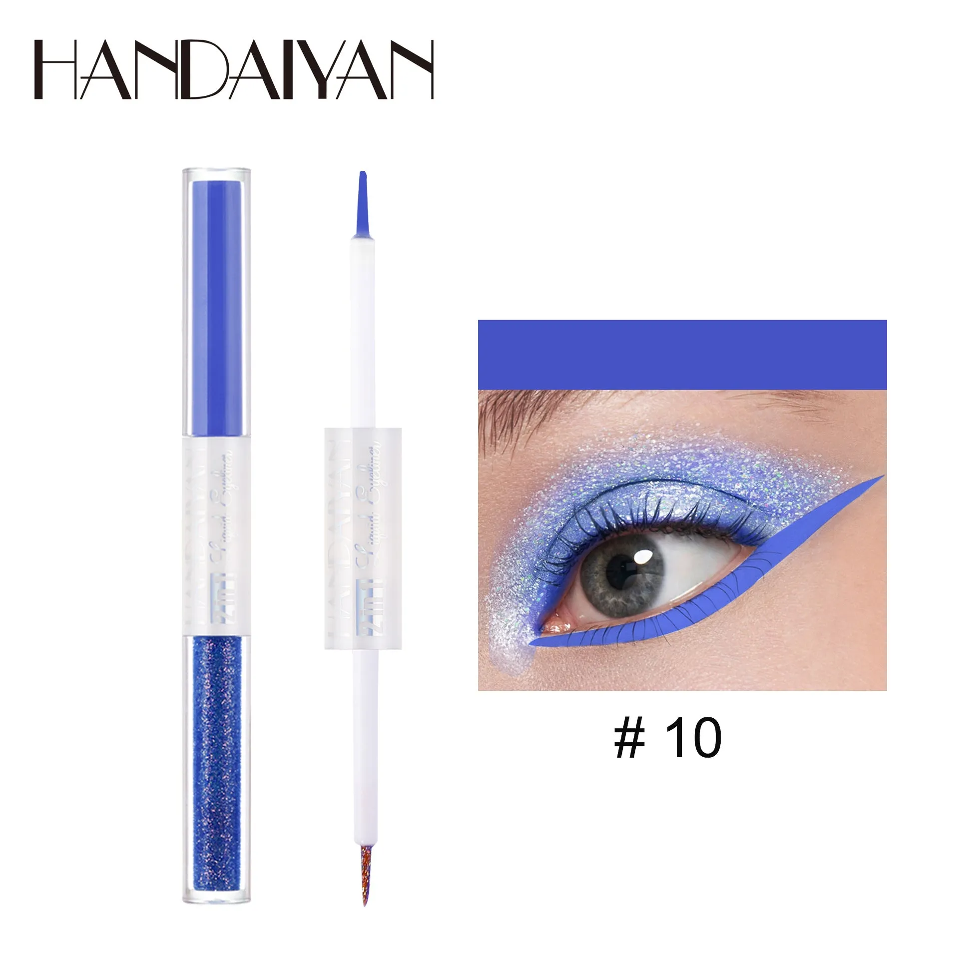 HANDAIYAN Matte Glitter Quick Dry Eye Liner Pen