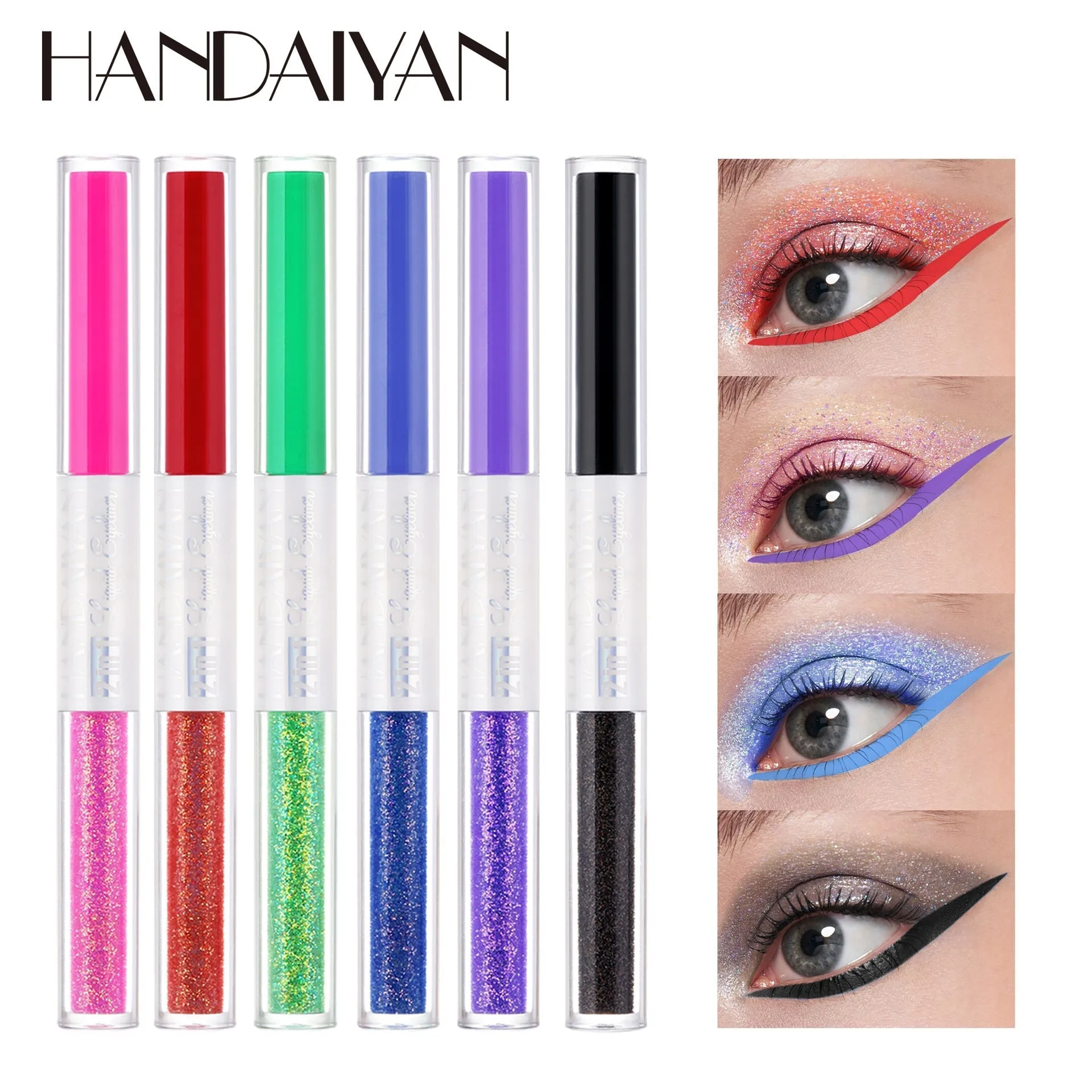 HANDAIYAN Matte Glitter Quick Dry Eye Liner Pen