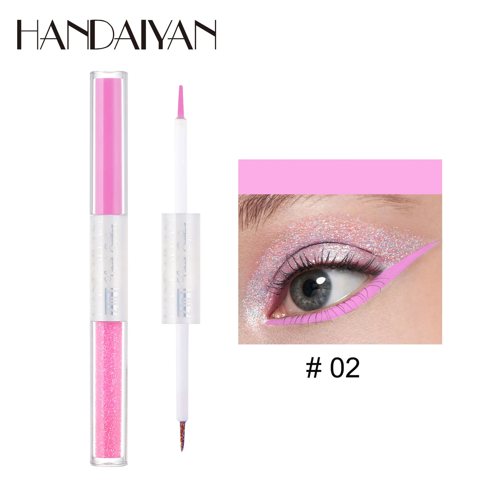 HANDAIYAN Matte Glitter Quick Dry Eye Liner Pen