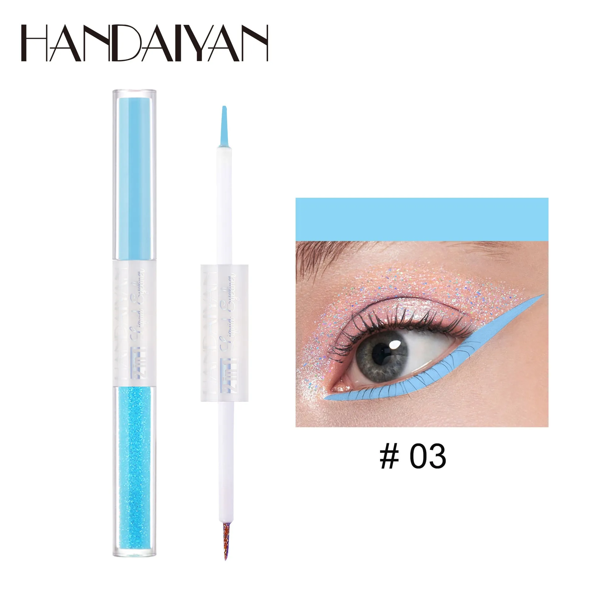 HANDAIYAN Matte Glitter Quick Dry Eye Liner Pen