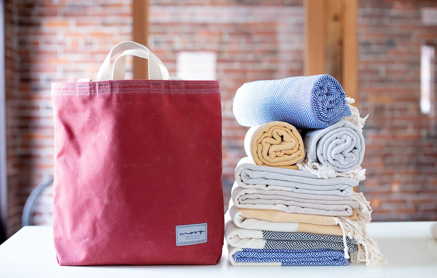 Handwoven Bag Blanket - Gray Diamond