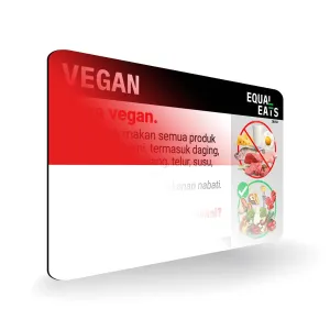 Indonesian Vegan Card