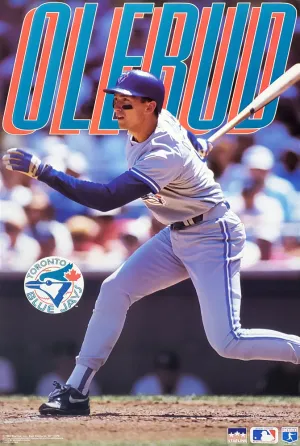 John Olerud "Action" Toronto Blue Jays Poster - Starline 1994