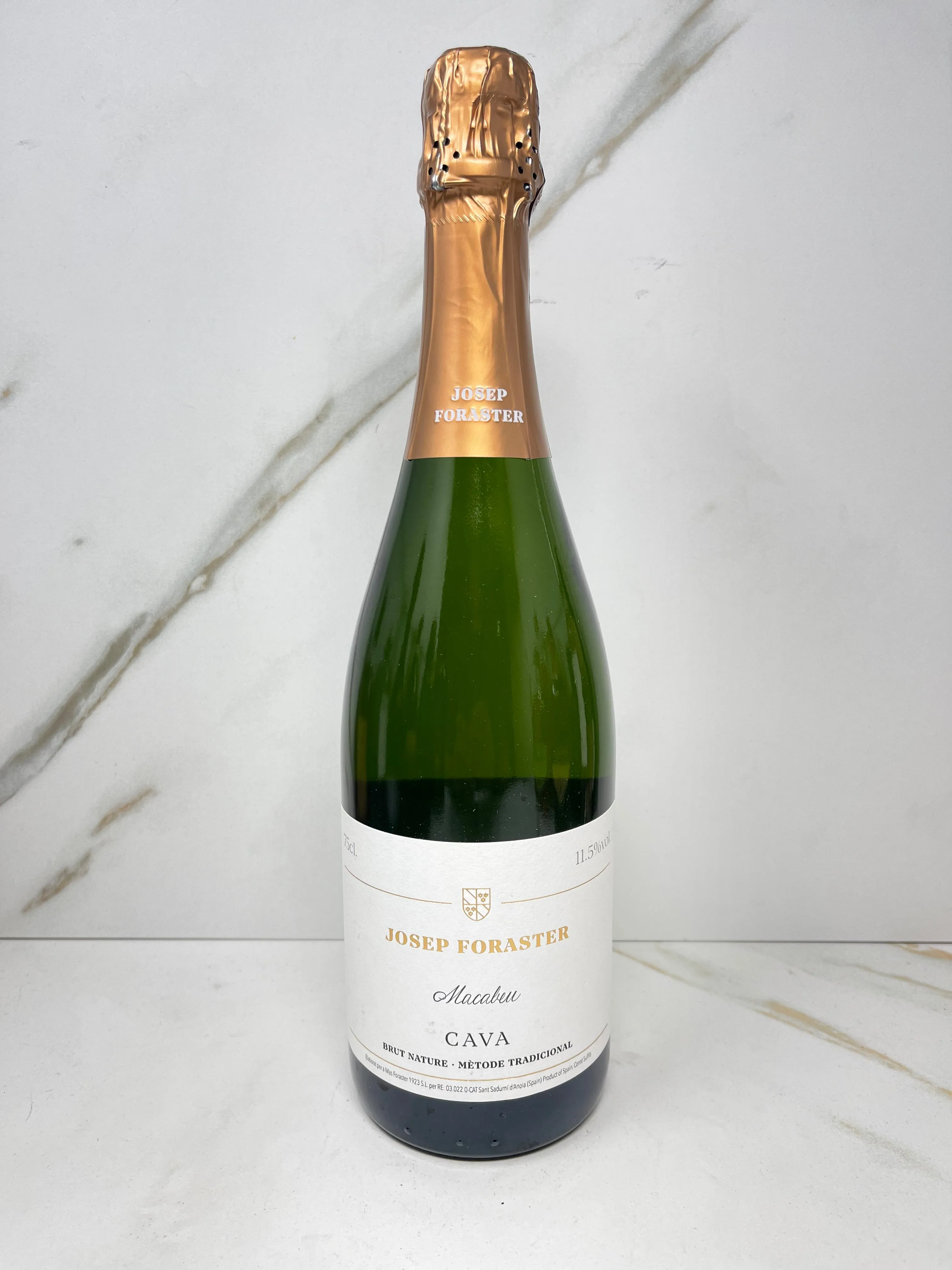 Josep Foraster, Cava Macabeu Brut Nature Reserva, Sparkling, Spain, 750mL