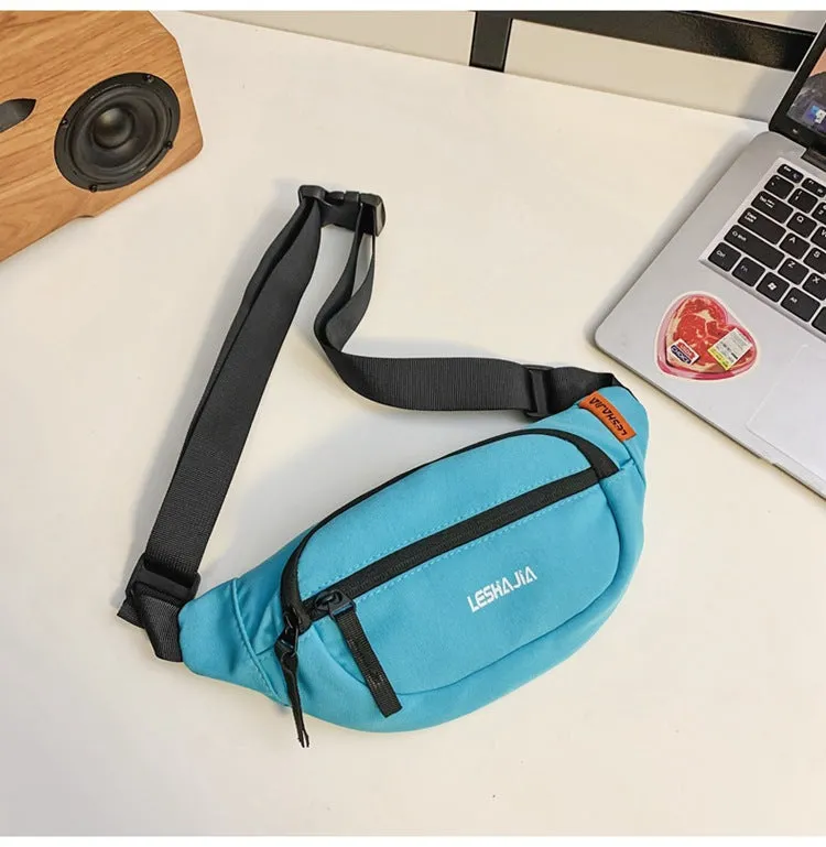 KAMAMES Chest Bag Male Student Sports Small Messenger Bag Japanese Fashion Brand Boys Riding Small Shoulder Bag Lightweight Mobile Phone Waist Bag