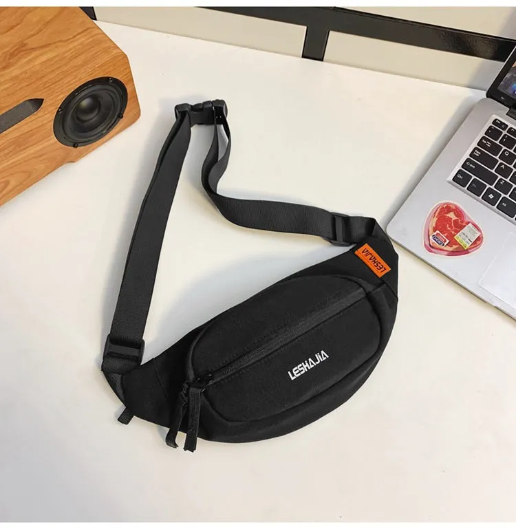 KAMAMES Chest Bag Male Student Sports Small Messenger Bag Japanese Fashion Brand Boys Riding Small Shoulder Bag Lightweight Mobile Phone Waist Bag