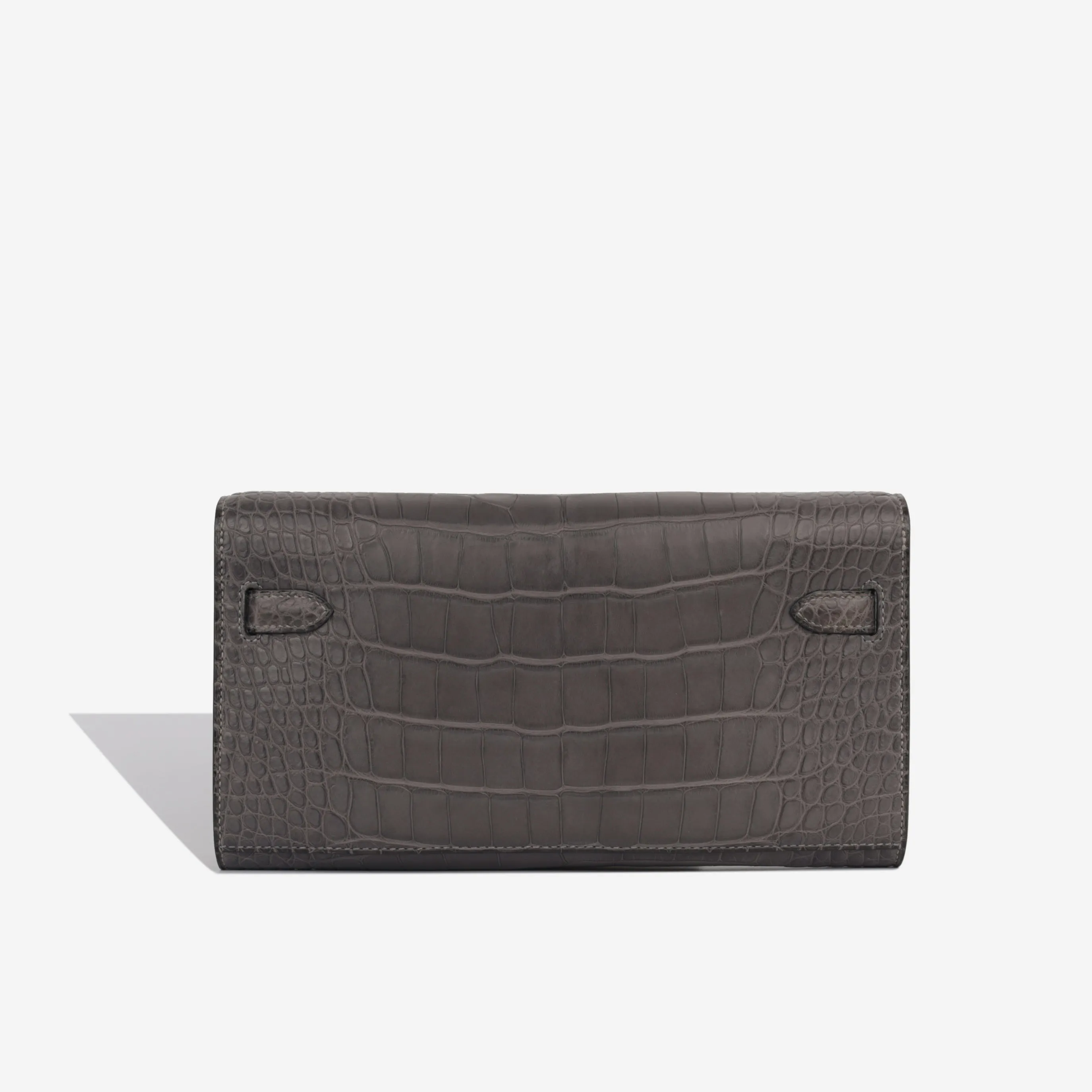 Kelly To Go Wallet - Graphite Alligator