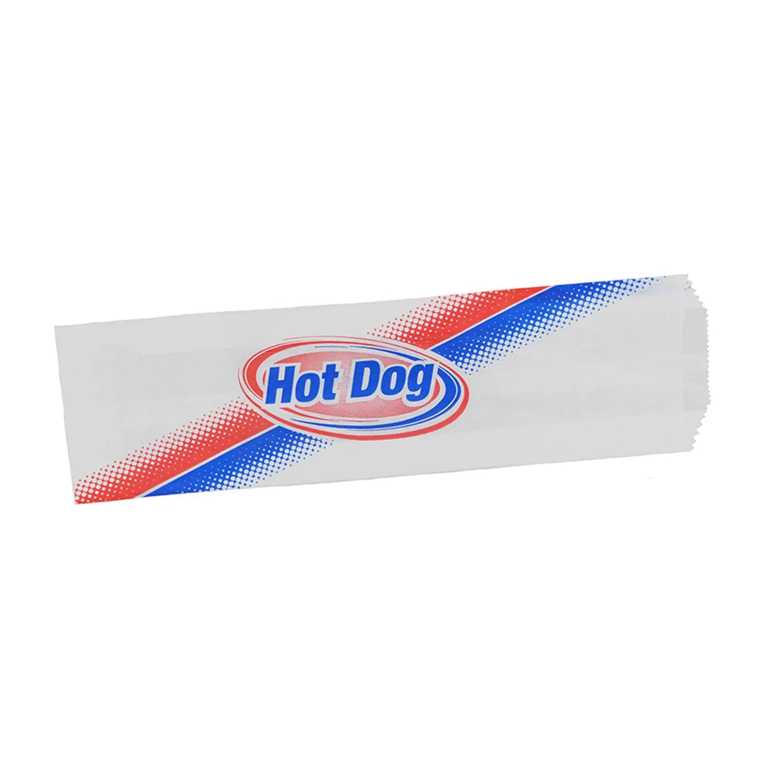 King-Size 12" Dry Wax Hot Dog Bag