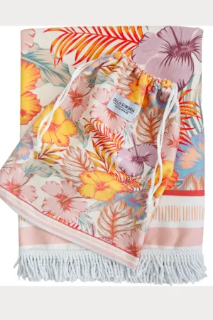 La Vida Xtra Large Sand Free Beach Towel - Hibiscus