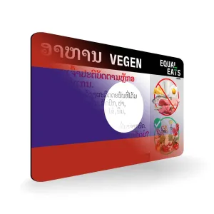 Lao Vegan Card