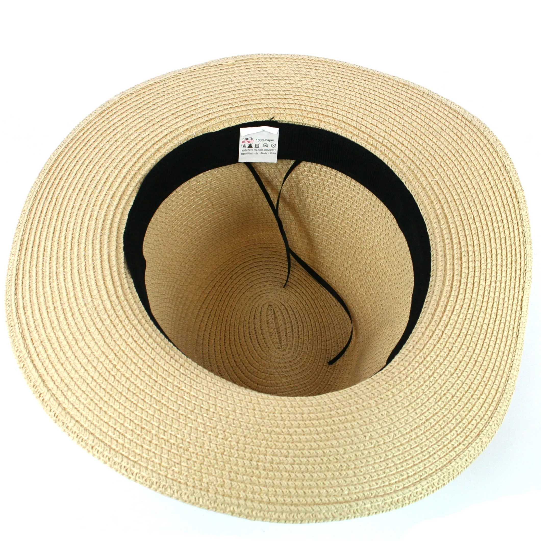 Large Folding Travel Panama Sun Hat (59cm)