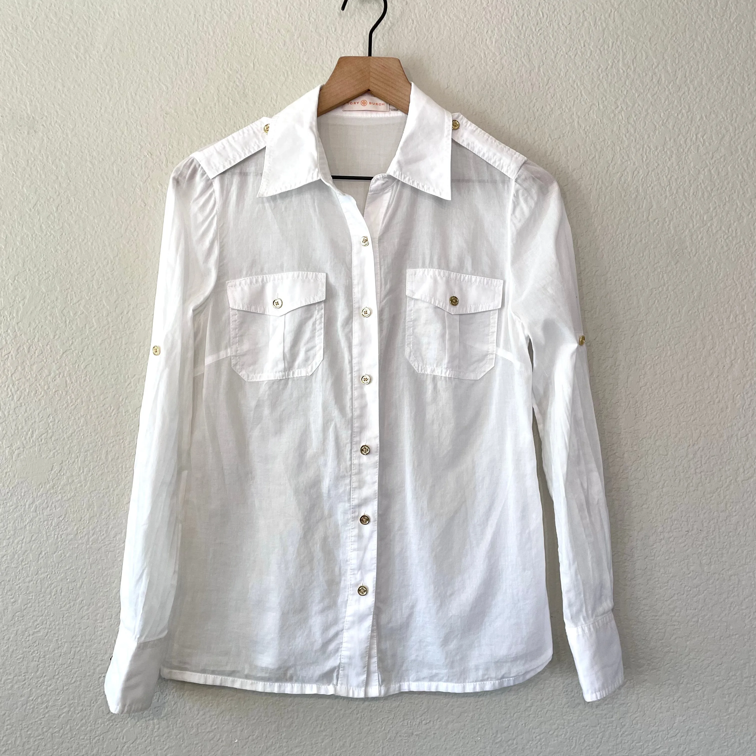 Lightweight Button Down Top