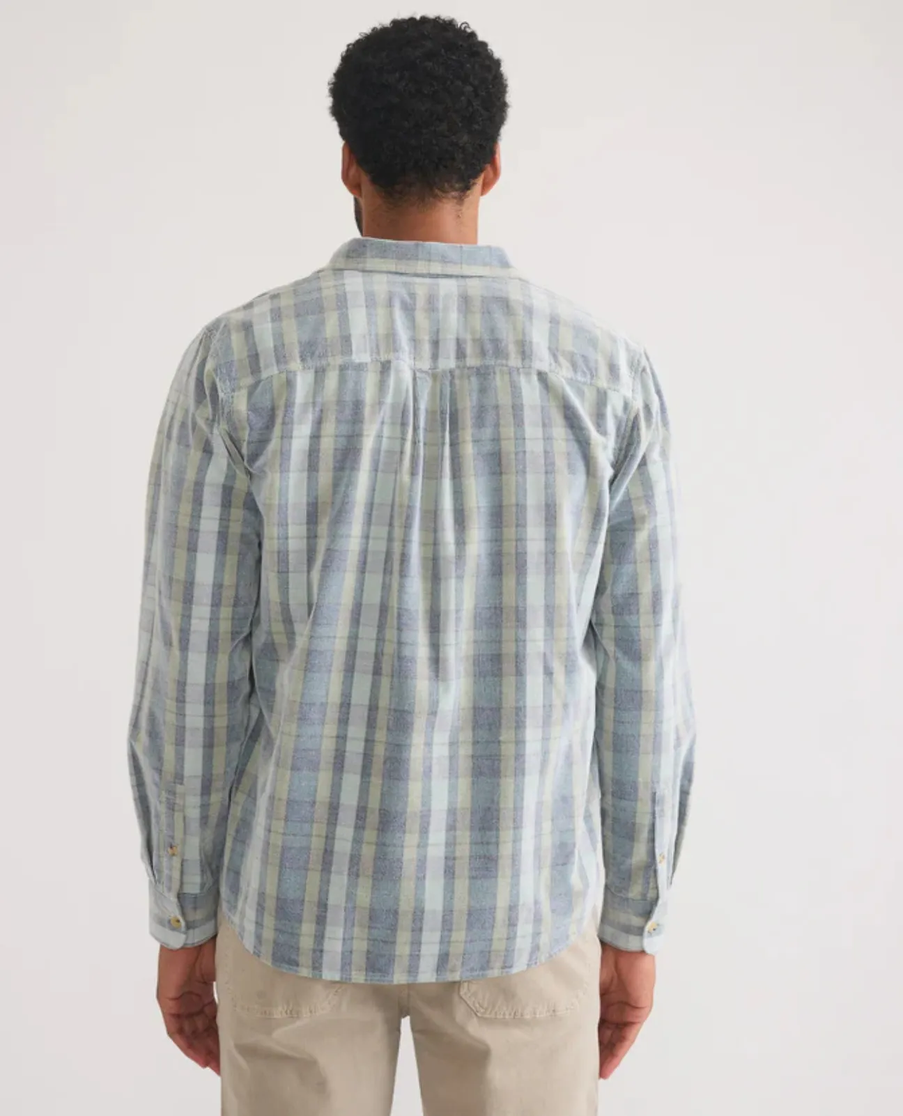 Lightweight Plaid Corduroy Shirt