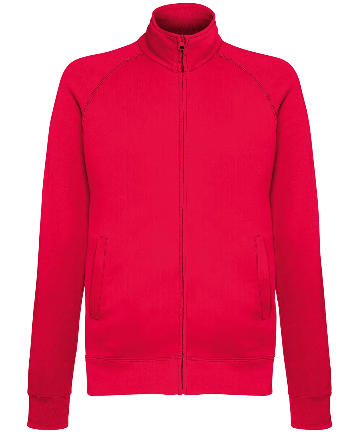 Lightweight sweatshirt jacket | Red