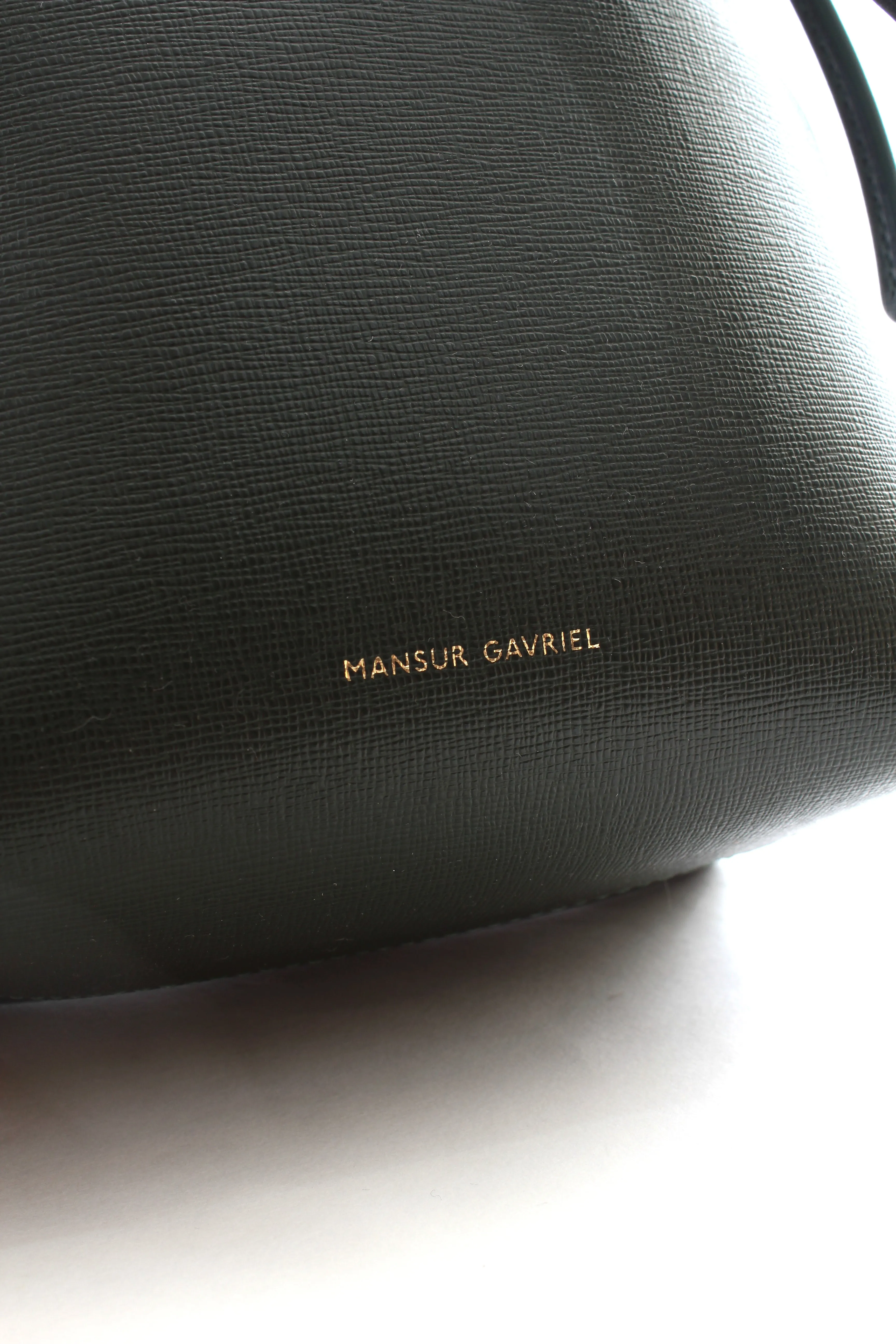 Mansur Gavriel Mini Mini Saffiano Leather Bucket Bag