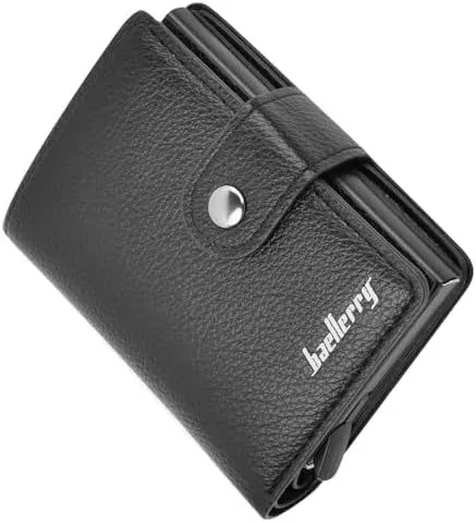 Men Card Holder Automatic Elastic Card Buckle Wallets for Men  S3008