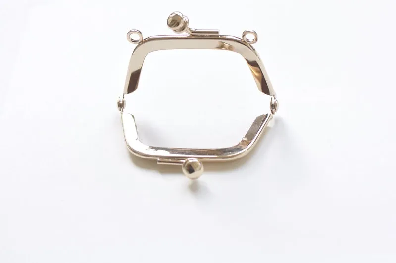 Mini Purse Frame Glue-In Style 5cm x 3.6cm Matte Gold/ Light Gold/ Bronze