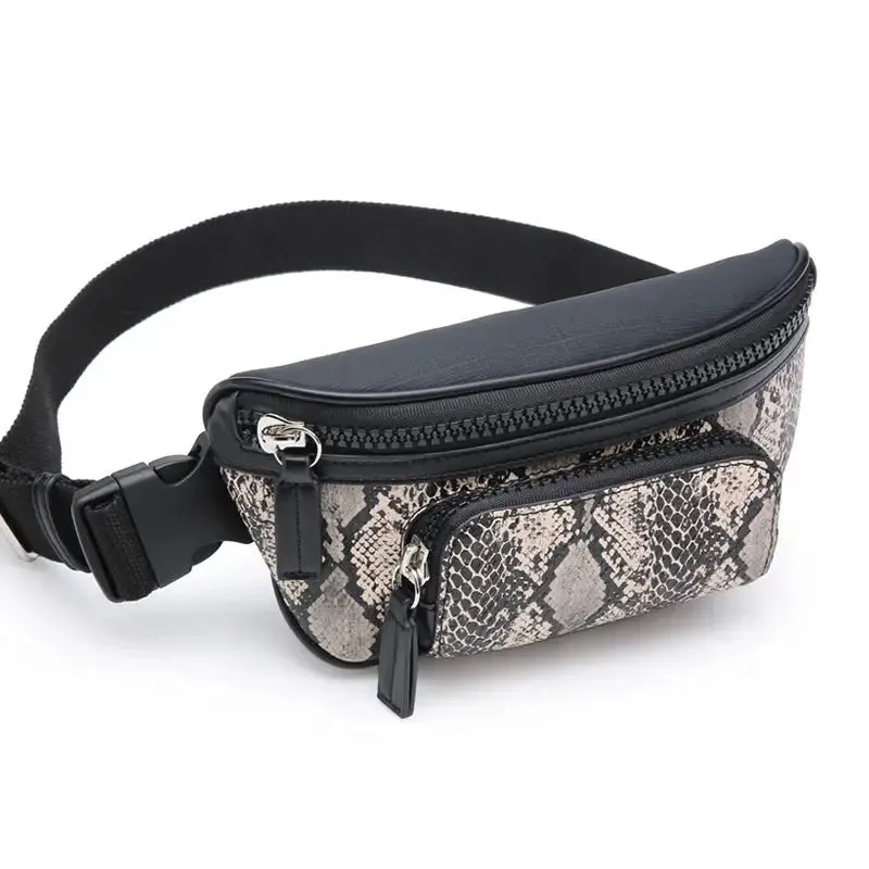 Mini Small Waist Bag with Dumpling Shape | High-Quality PU Fabric | Embossed Animal Pattern