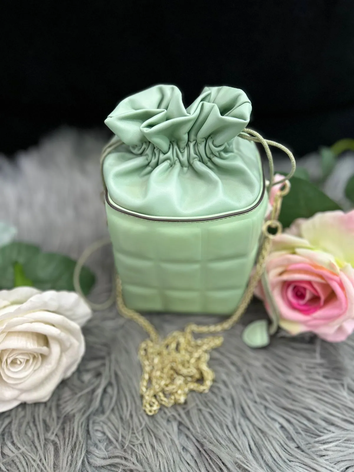 Mint Green Cube Mini bag