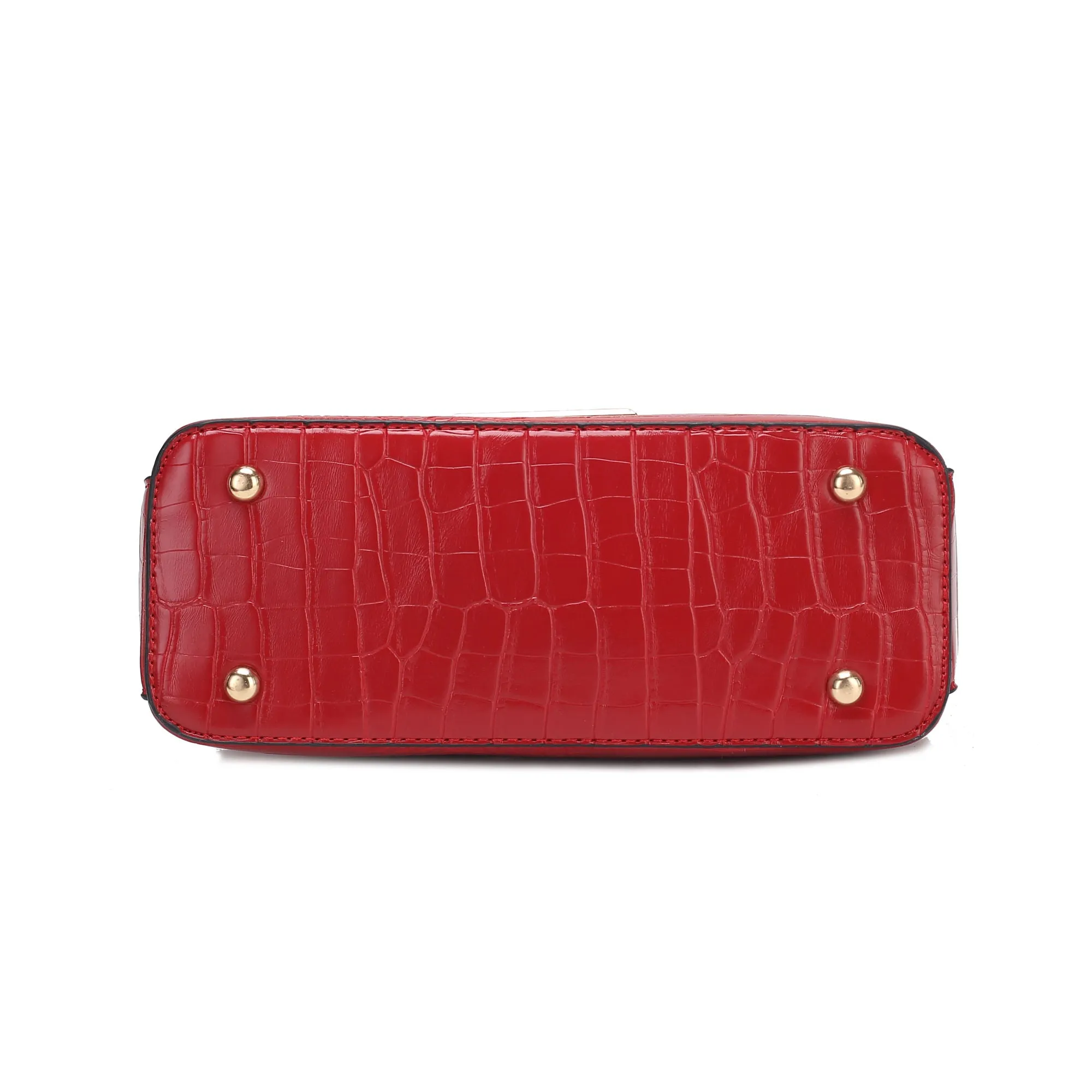 MKF Collection Bizzy Faux Crocodile-Embossed Vegan Leather Women Shoulder Bag by Mia K