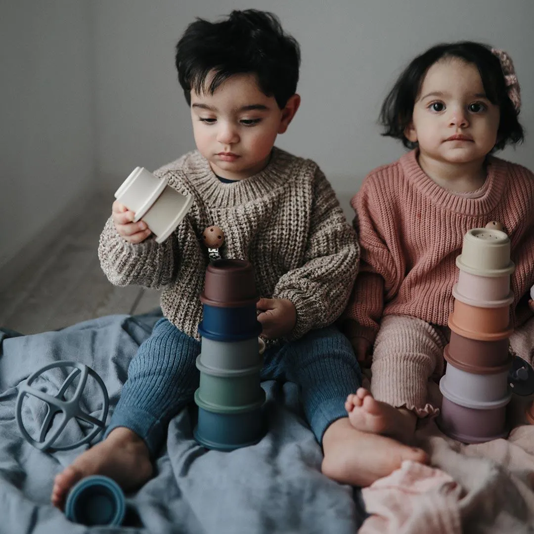 Mushie Stacking Cups Toy - Forest