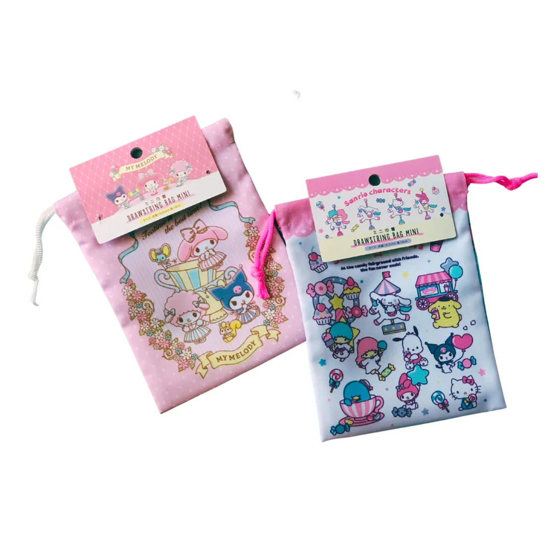 My Melody and Kuromi Mini Drawstring Bag