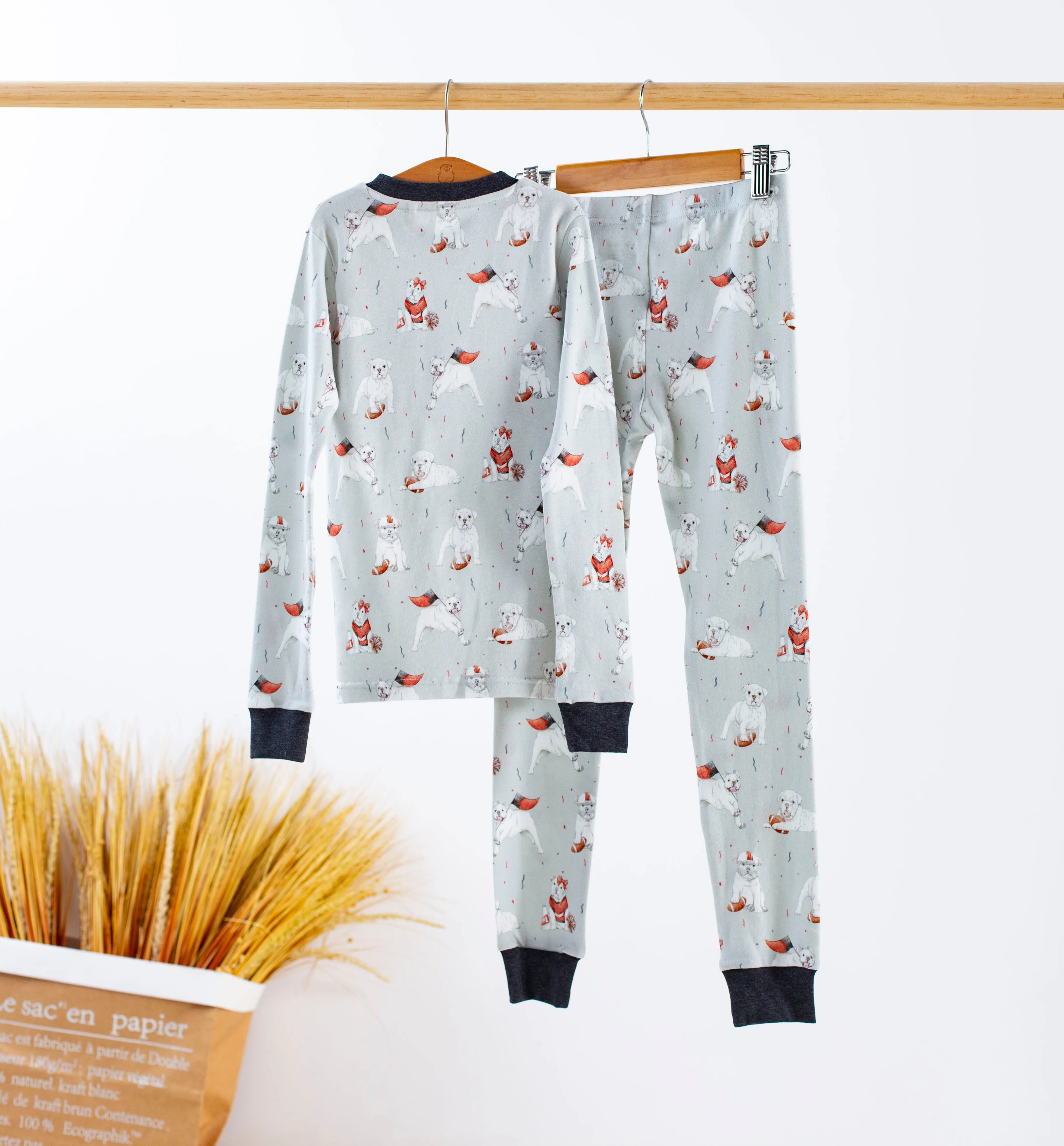 Nola Tawk Long Sleeve Organic Cotton PJ Set - Georgia’s Most Valuable Pup