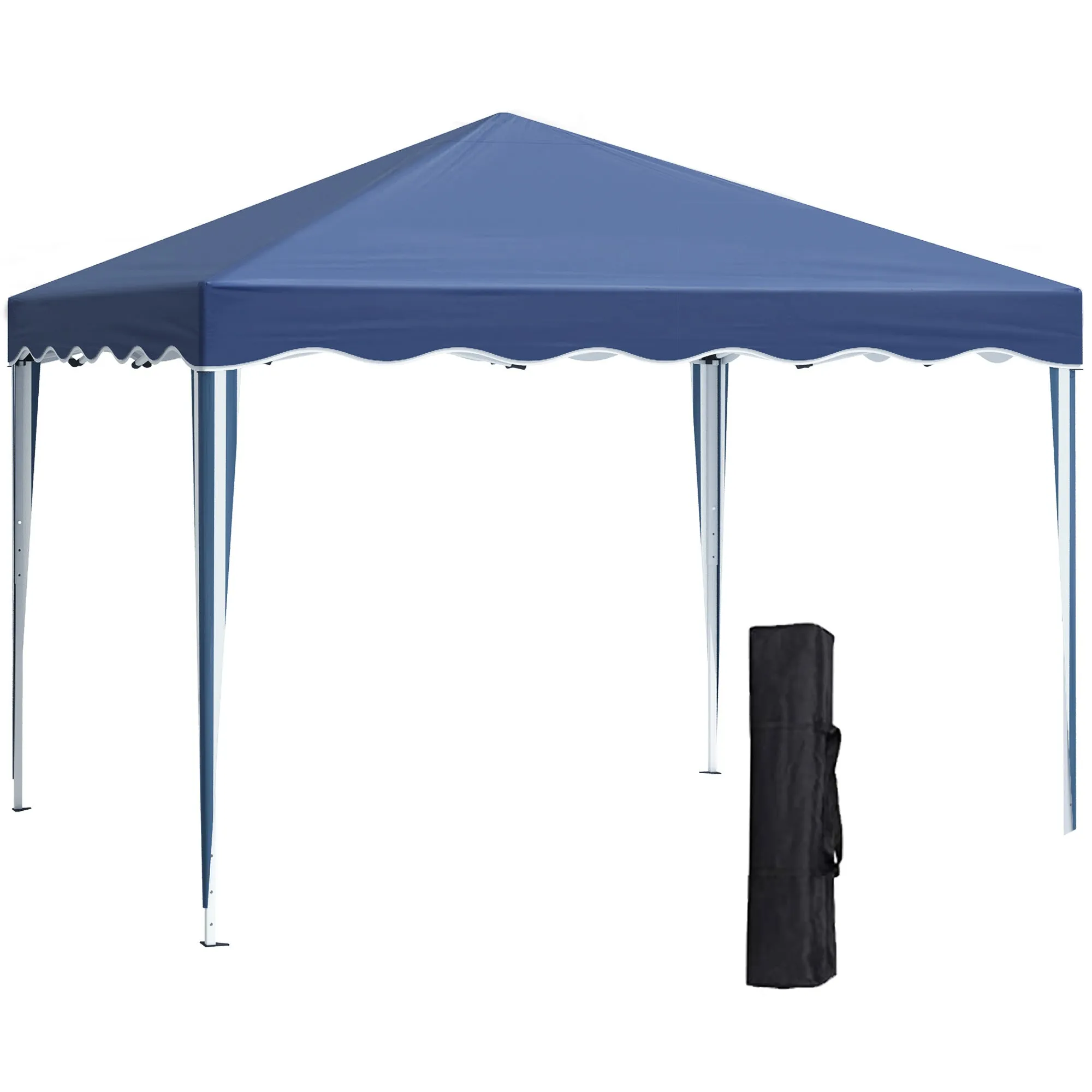 Outsunny 3x3(m) Pop Up Gazebo Marquee Tent for Garden w/ Carry Bag Blue