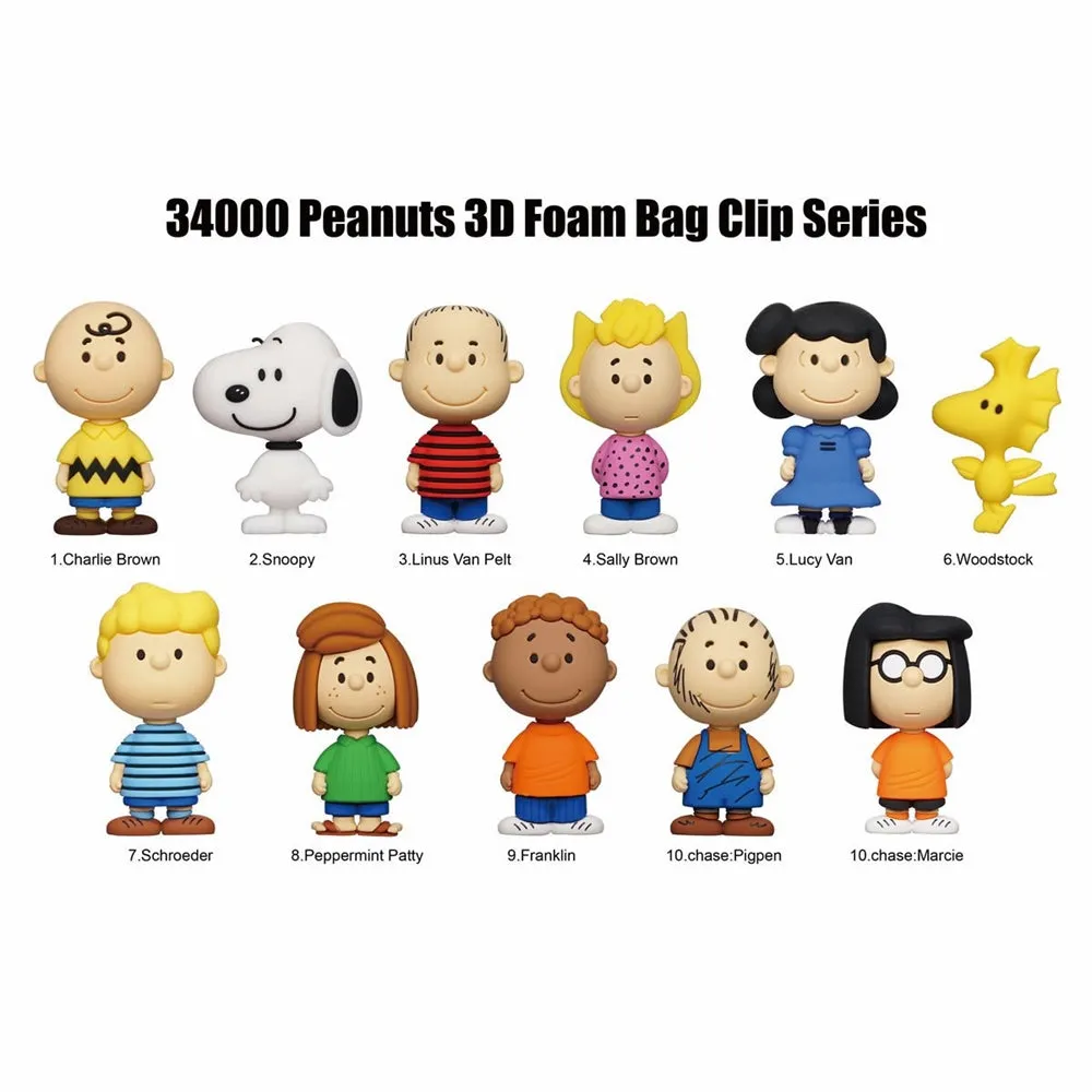 Peanuts 3D Foam Keyring Blind Bag Asst-24pcs PDQ