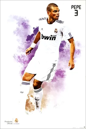 Pepe "Superaction" (2010/11) Real Madrid CF Football Soccer Poster - G.E. (Spain)