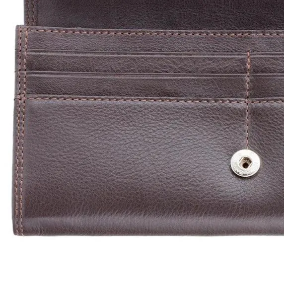 Personalised Soft Brown Leather Purse - Visconti Buckingham HT35