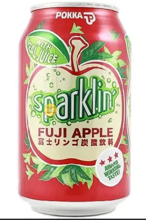 POKKA Fuji Apple Sparkling Can 325ml 24pack