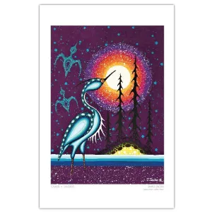 "Crane" Art Card by Native Artist Jack Jacko