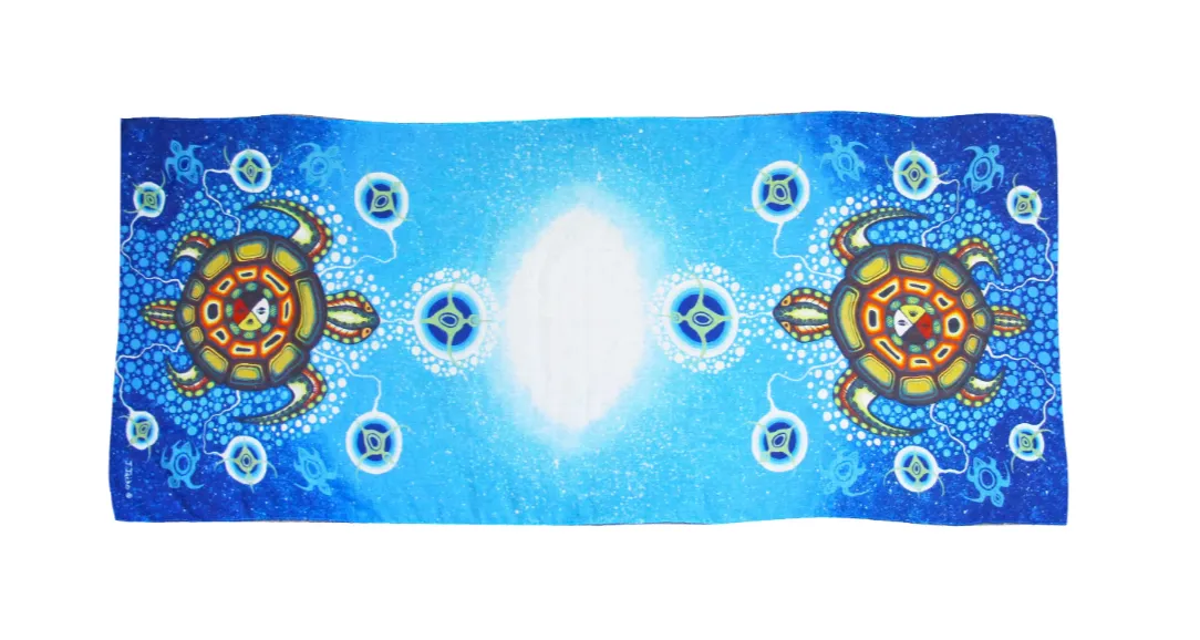 "Medicine Turtle" Scarf, design by Native Artist James Jacko