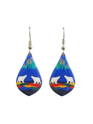 "Sky Watcher" Dangling Earrings by Native Artist, Dawn Oman