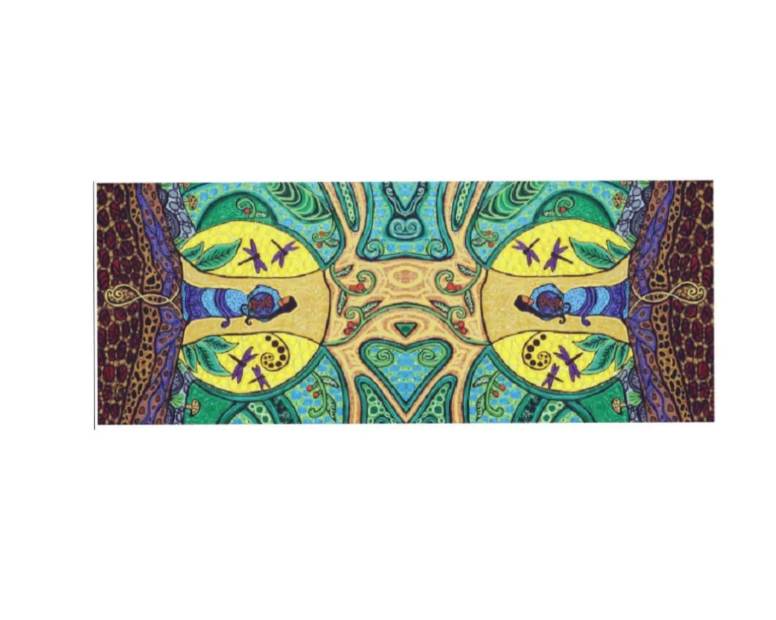 "Strong Earth Woman" Eco Scarf by Métis artist, Leah Dorion