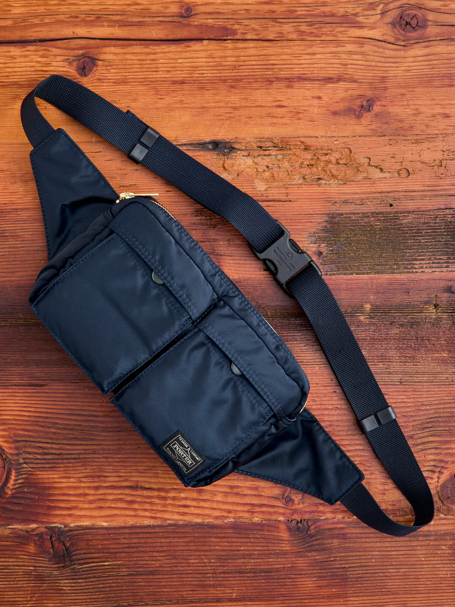 "Tanker" Waist Bag in Iron Blue