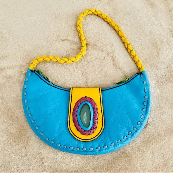 Rare Bohemian Vintage Agate Purses