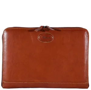 Real Leather Portfolio Case A4 Document Holder Cookbury Chestnut