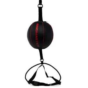 RingMaster Sports Double End Round Speed Ball Champion Series Genuine Leather Red/Black