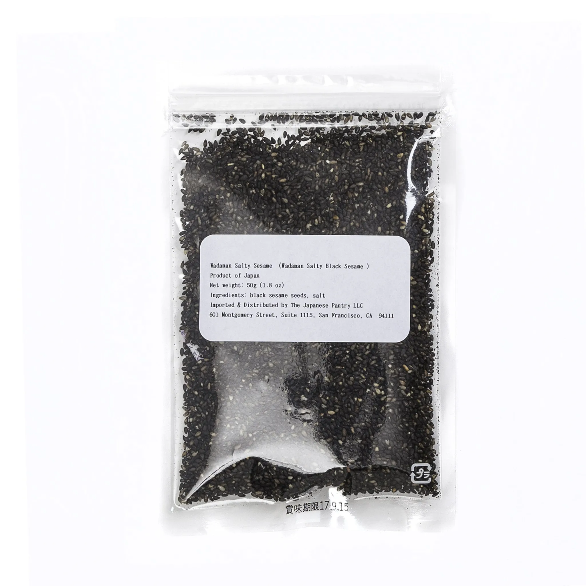 Roasted Salty Black Sesame Seeds - 50g