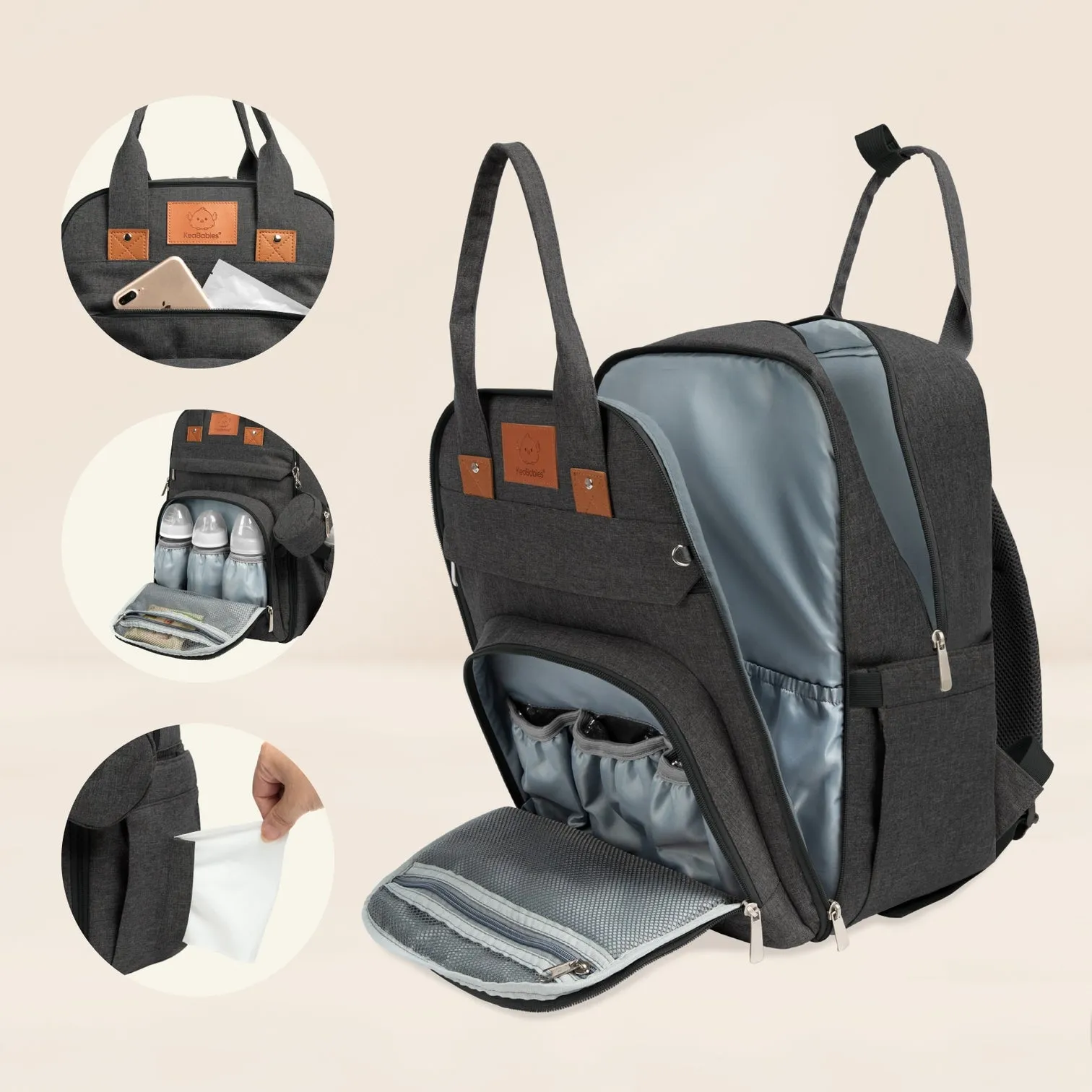 Rove Diaper Backpack - Charcoal