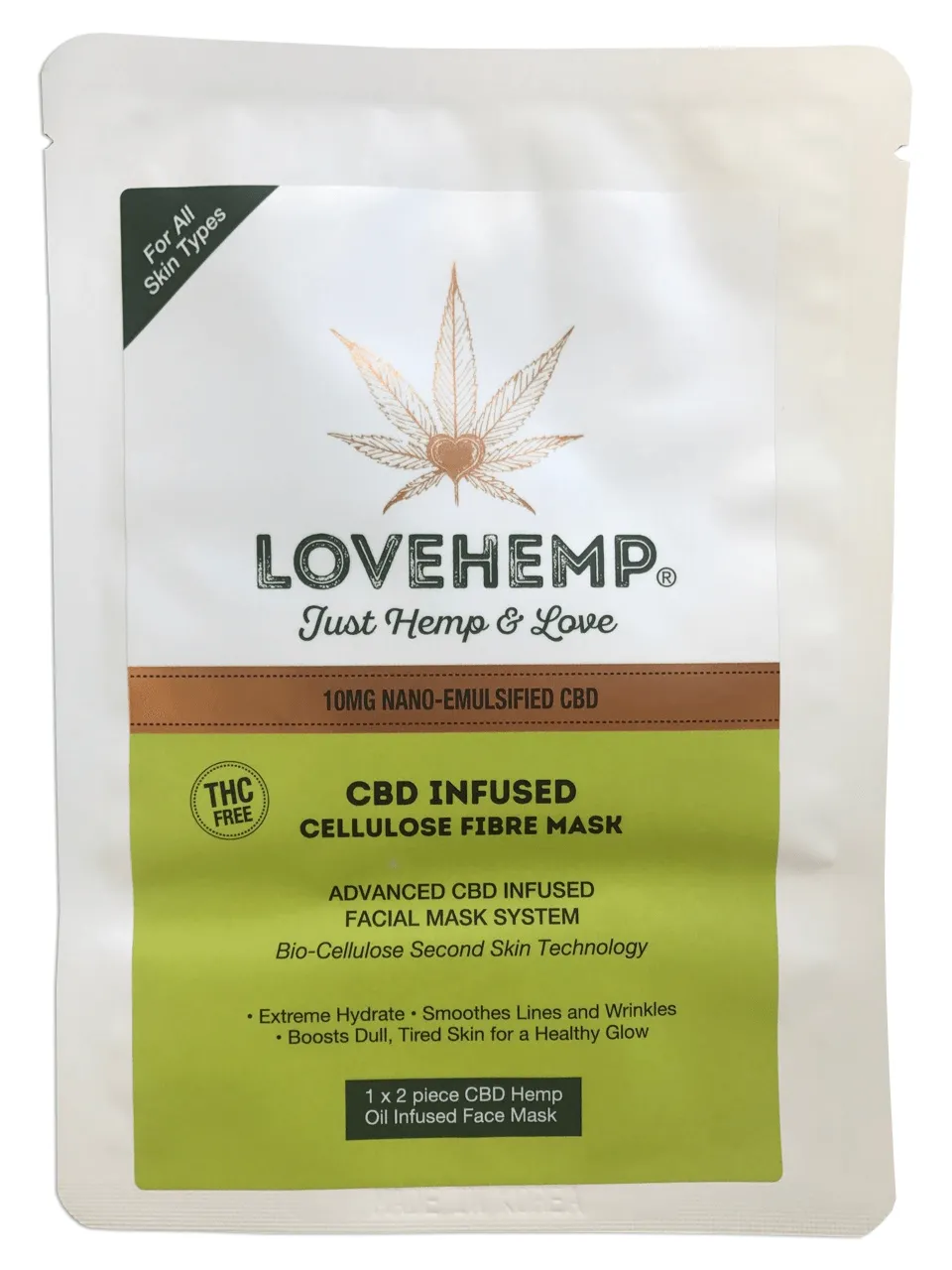 SALE!!! Love Hemp - CBD Infused Cellulose Fibre Mask Balm