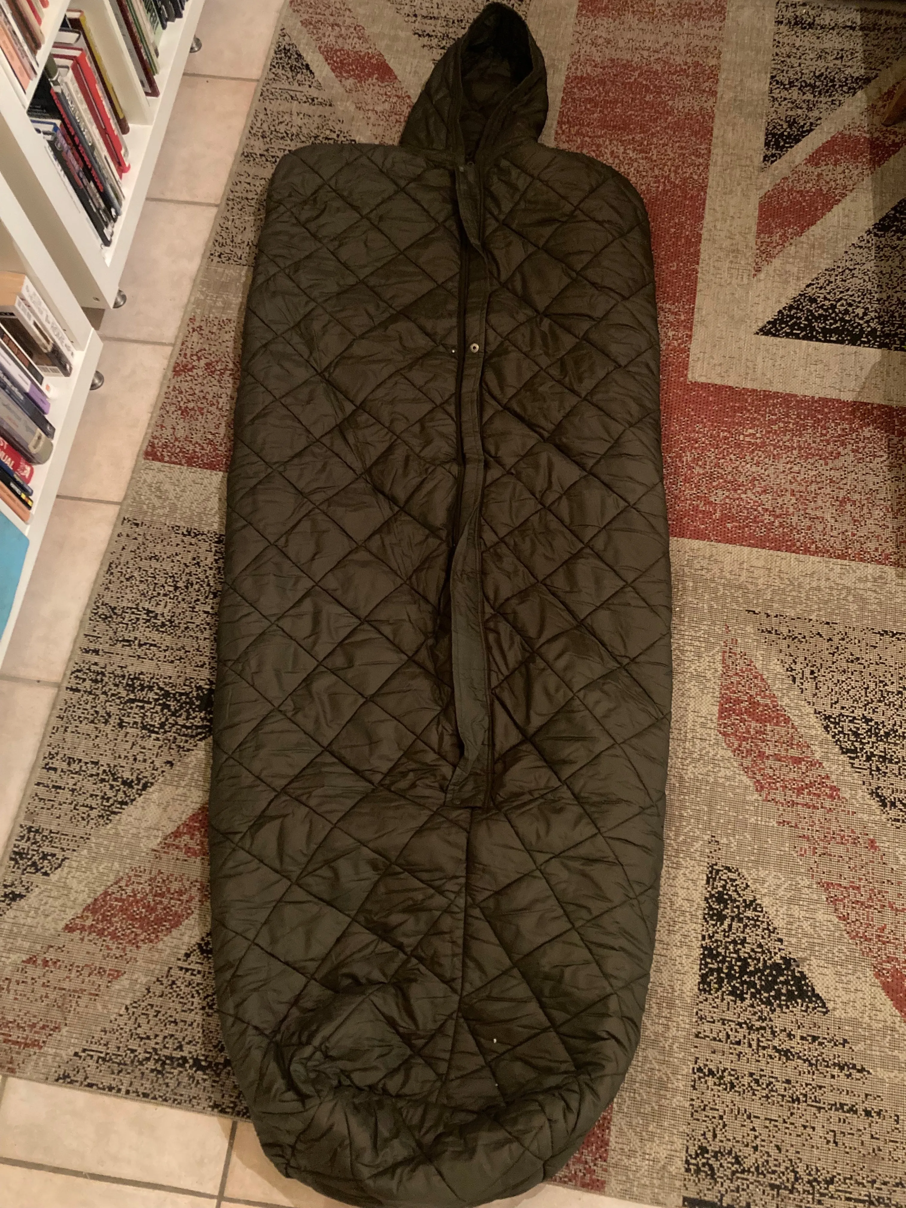 Sleeping Bag, Swiss Army Vintage Sleeping Bag with Bivi Bag