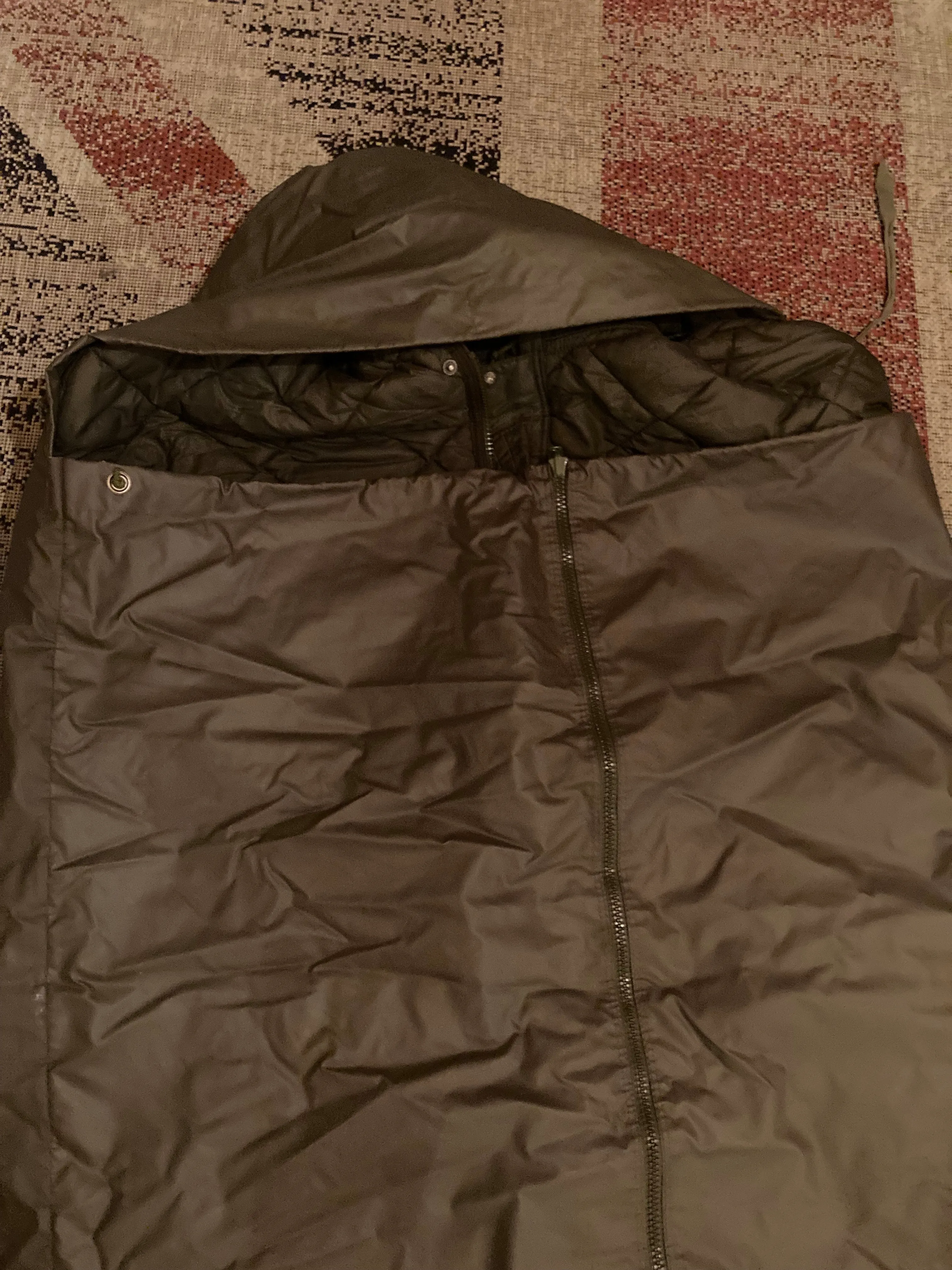 Sleeping Bag, Swiss Army Vintage Sleeping Bag with Bivi Bag